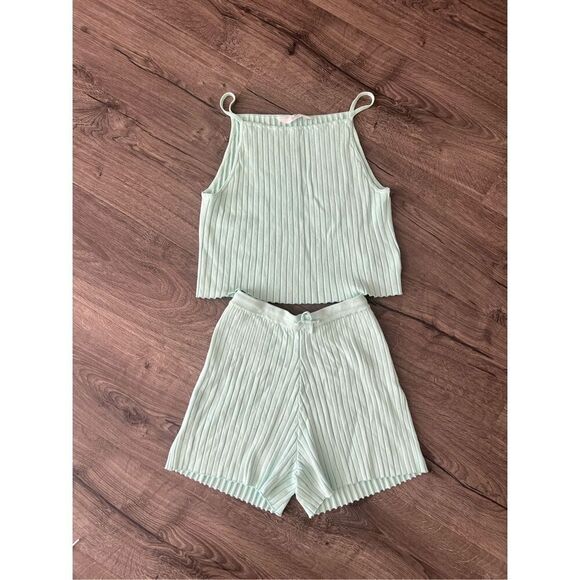 H&M 2-piece viscose- blend set - Mint Green size 20 - Picture 2 of 7